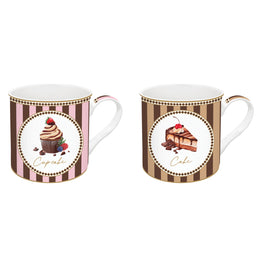 SWEET MOMENTS Set 2 căni, porțelan, 300ml