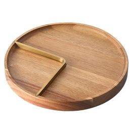 FINGER Platou servire, lemn, D.25.5cm