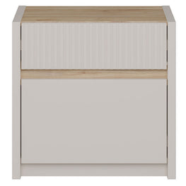 BRIDGET Noptieră 2 sertare, LED inclus
