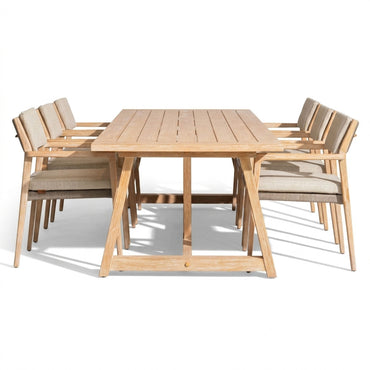 JULIA Set mobilier terasă/grădină, 6 scaune și masă
