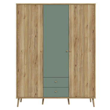 MIRACLE Dulap copii, 3 uși, 2 sertare