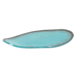 MURANO TURQUESA Platou servire, sticlă, L.21cm