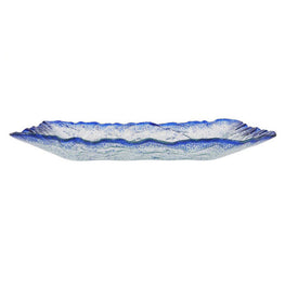 MURANO COBALTO Platou, sticlă, L.53cm