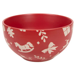 HOLLY FEST Bol individual, ceramică, D.14cm