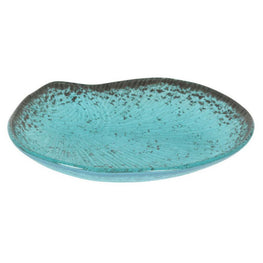 MURANO TURQUESA Platou servire, sticlă, L.19cm