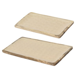 TASTY Set 2 platouri servire, lemn