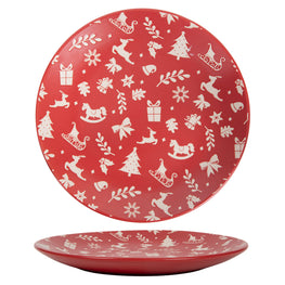HOLLY FEST Farfurie fel principal, ceramică, D.27cm
