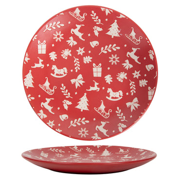 HOLLY FEST Farfurie fel principal, ceramică, D.27cm