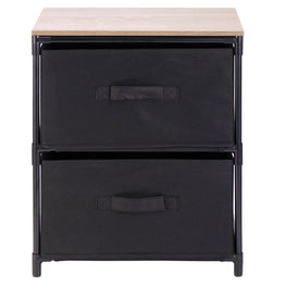 HOME PLUS Suport 2 coșuri pânză