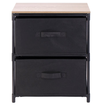 HOME PLUS Suport 2 coșuri pânză