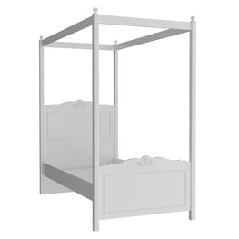 COLETTE Pat cu baldachin copii, 120x200cm, somieră inclusă