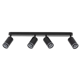 JET BLACK Plafonieră 4x10W GU10