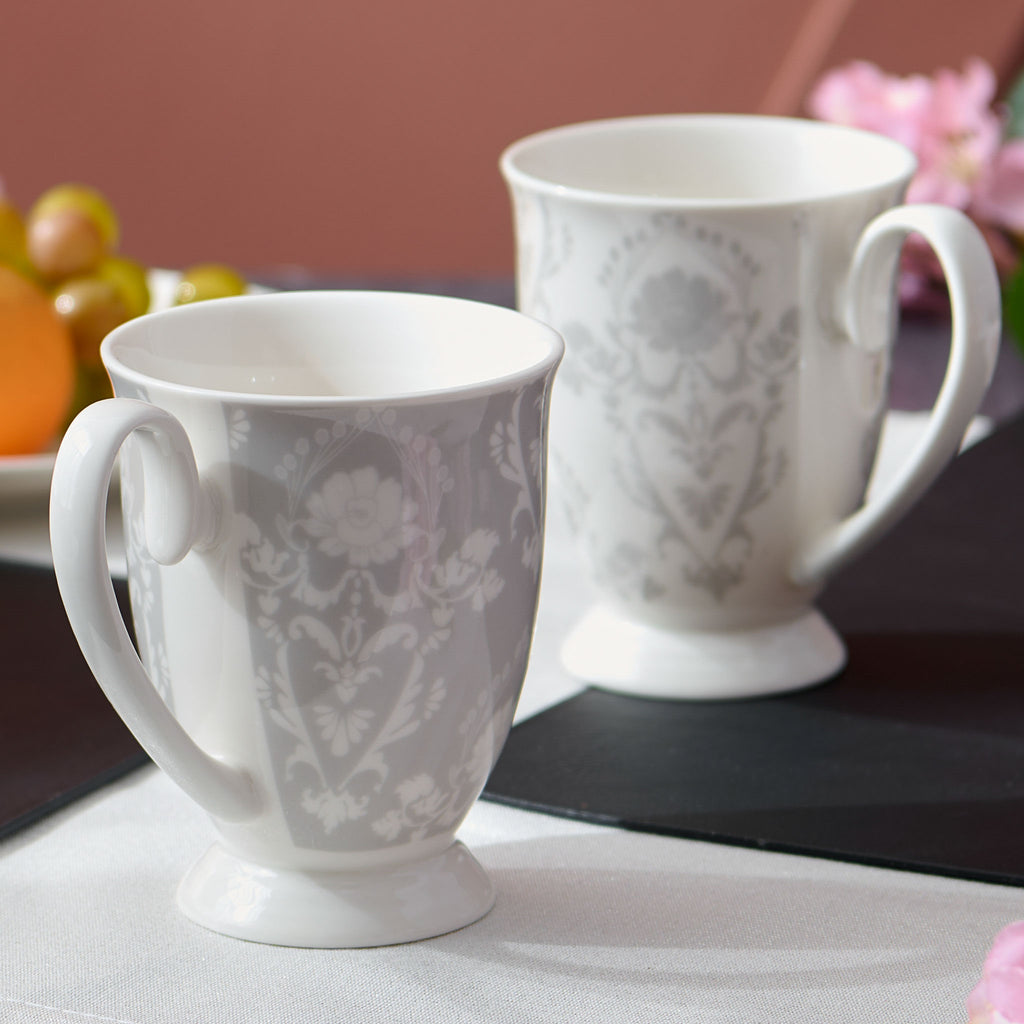 TIFFANY Set 2 căni, porțelan, 300ml de la Mobexpert