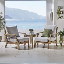 FRANCO Set mobilier terasă/grădină, 2 fotolii și măsuță