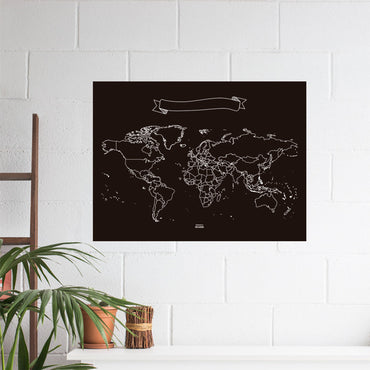 MY WORLD CHALKBOARD Decorațiune perete