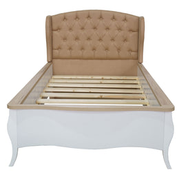 IRIS Pat copii, 100x200cm, tăblie tapițată și somieră inclusă