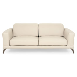 MELBOURNE Canapea, 3 locuri, mecanism șezut și tetiere, piele