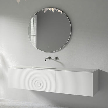 WAVE Set mască lavoar, top lavoar, lavoar și oglindă Led