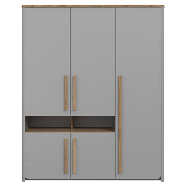 SANDY Dulap copii, 5 uși, 2 nișe