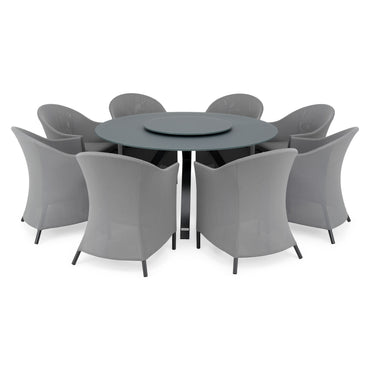 DORIS/SEDONA Set mobilier terasă/grădină, 8 scaune și masă