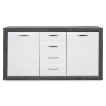 PRESTON Bufet 4 sertare, 2 uși