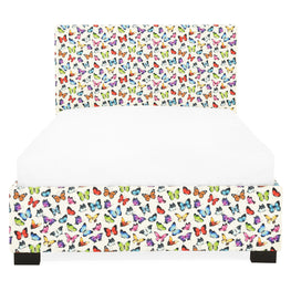 FANCY Pat tapițat copii, 120x200cm, somieră inclusă