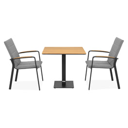 ACERO/COMO Set mobilier terasă/grădină, 2 scaune și masă