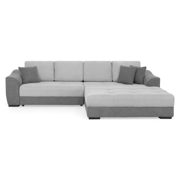 SALERNO Colțar extensibil cu șezlong stânga/dreapta, stofă