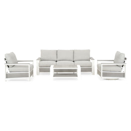 KENDALLE Set mobilier terasă/grădină, 2 fotolii, canapea și măsuță