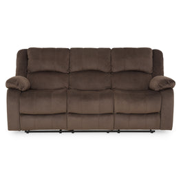 NOLE Canapea 3 locuri, 2 reclinere manuale, stofă