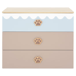 TEDDY Comodă copii, 3 sertare