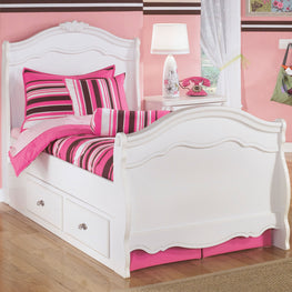 BELLE Pat copii 99x197cm cu 2 sertare