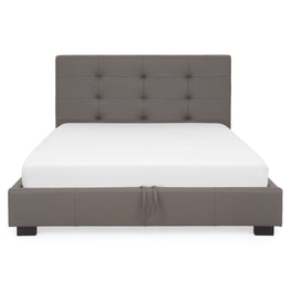 BRUGES Pat tapițat, somieră rabatabilă și ladă depozitare incluse