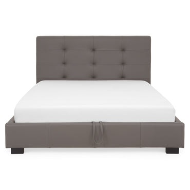 BRUGES Pat tapițat, somieră rabatabilă și ladă depozitare incluse