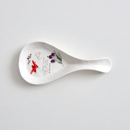 HOME AND KITCHEN Suport lingură, porțelan, L.26cm