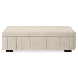 AVISO Banchetă cu ladă depozitare, stofă