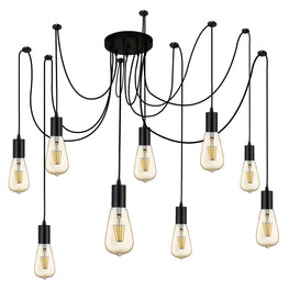 SQUIGGLE Lustră 9x60W E27