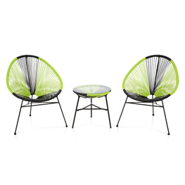 CORFU Set mobilier terasă/gradină, 2 fotolii și măsuță