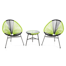 CORFU Set mobilier terasă/gradină, 2 fotolii și măsuță