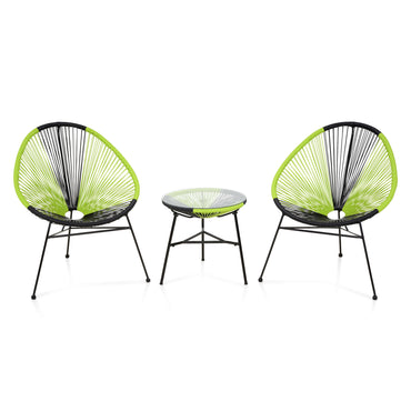 CORFU Set mobilier terasă/gradină, 2 fotolii și măsuță
