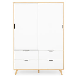 RIGA Dulap 2 uși, 4 sertare