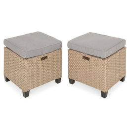 BAXTER Set mobilier terasă/grădină, 2 taburete