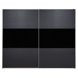 BLACKY Dulap 2 uși glisante