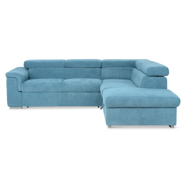 DUNE Colțar extensibil, cu șezlong stânga/dreapta, ladă depozitare, mecanism tetiere, stofă