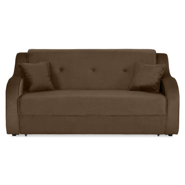 NEREA Canapea extensibilă, 3 locuri, 2 perne decorative incluse, stofă