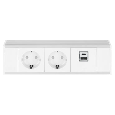 FLEXI Multipriză 2 schuko, USB charger A+A, cablu 3m