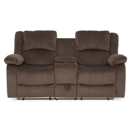 NOLE Canapea 2 reclinere manuale, consolă și sertar