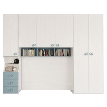 JIMMY Ansamblu dulapuri suspendate, dulap stanga/dreapta și panou pentru copii