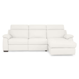 TORRENS Colțar cu șezlong stânga/dreapta și mecanisme electrice, piele