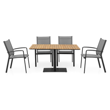 ACERO/COSMO Set mobilier terasă/grădină, 4 scaune și masă